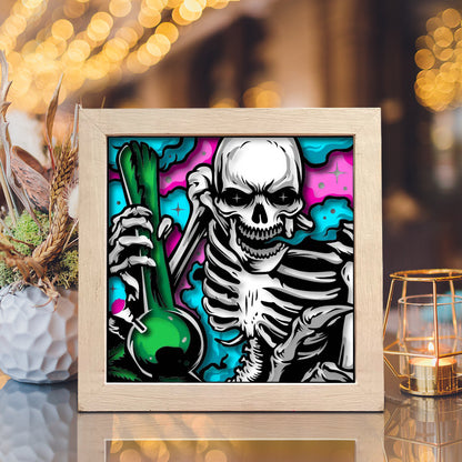 Smoke Skull – 3D Shadow Box SVG File for Cricut & Silhouette