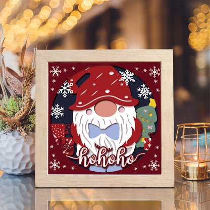 Christmas Gnome 12 – 3D Shadow Box SVG File for Cricut & Silhouette