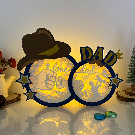 Dad And Son – 3D Dad Box File - Cricut File - VEKTOR KRAFT