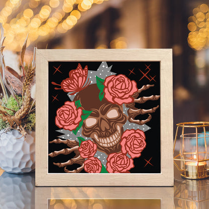 Halloween Skeleton 3 – 3D Shadow Box SVG File for Cricut & Silhouette