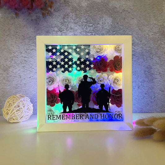 Memorial Day – 3D Shadow Box SVG File for Cricut & Silhouette