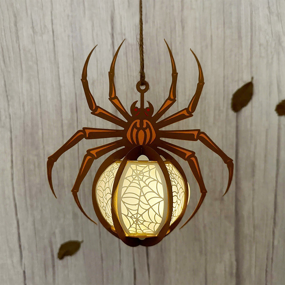 Spider 2 - 3D Halloween Paper Lantern File - Cricut File  - VEKTOR KRAFT