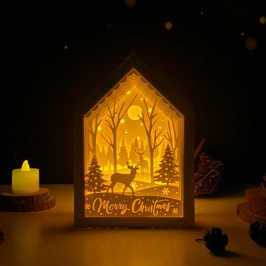 Merry Christmas 2 – 3D Box SVG File for Cricut & Silhouette
