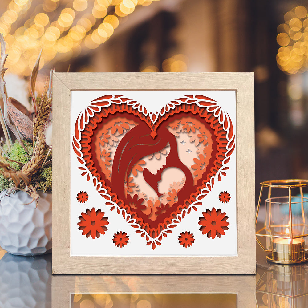 Happy Mother's Day 6 – 3D Shadow Box SVG File for Cricut & Silhouette