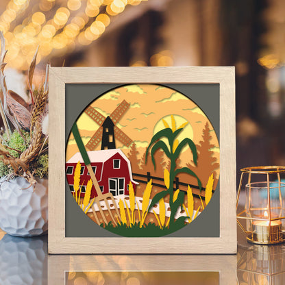 Farm 2 – 3D Shadow Box SVG File for Cricut & Silhouette
