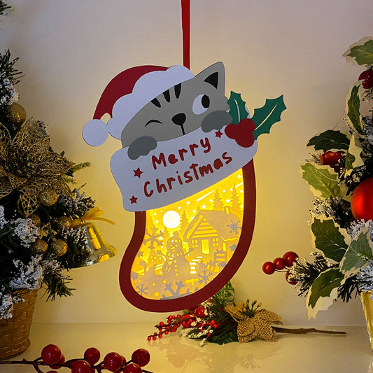 Christmas Snowman 2 – 3D Box SVG File for Cricut & Silhouette