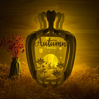 Autumn Festival – 3D Pop-Up Card SVG File for Cricut & Silhouette