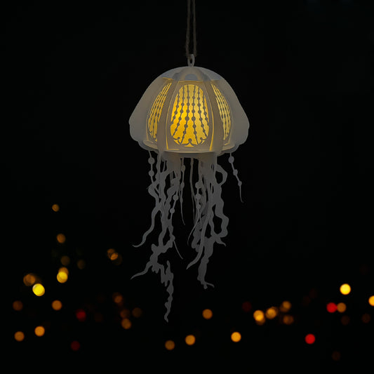 Jellyfish 3 - 3D Animal Paper Cut Lantern File  - Cricut File  - VEKTOR KRAFT