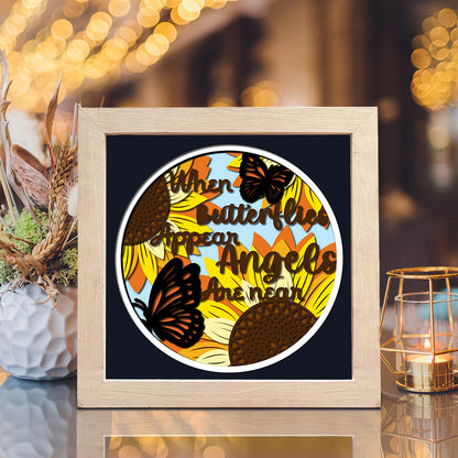 Butterfly Sunflower – 3D Shadow Box SVG File for Cricut & Silhouette