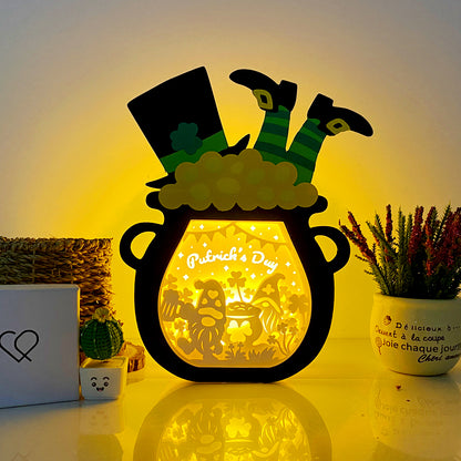 St.Patrick's Day 3 – 3D Lucky Pot Box File - Cricut File - VEKTOR KRAFT