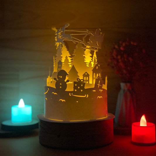 Xmas 1 - 3D Dome Lantern File - Cricut File  - VEKTOR KRAFT