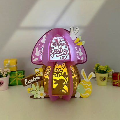 Mushroom Easter - 3D Easter Lantern File  - Cricut File  - VEKTOR KRAFT