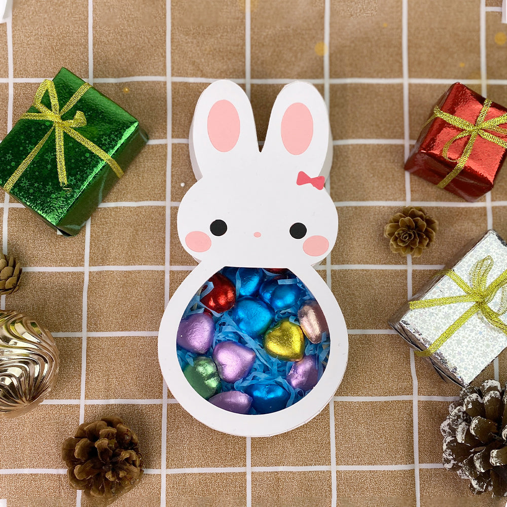 Easter Bunny White – Easter Candy Box File – 3D Box SVG File for Cricut & Silhouette