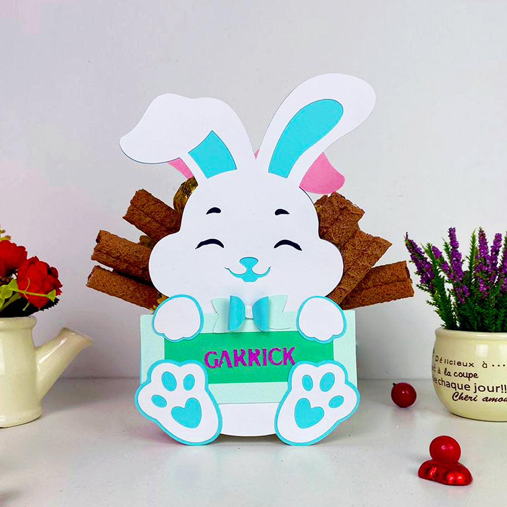 Easter Bunny Basket – 3D Shadow Box SVG File for Cricut & Silhouette