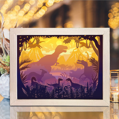 Dinosaur 1 – 3D Lightbox SVG File for Cricut & Silhouette