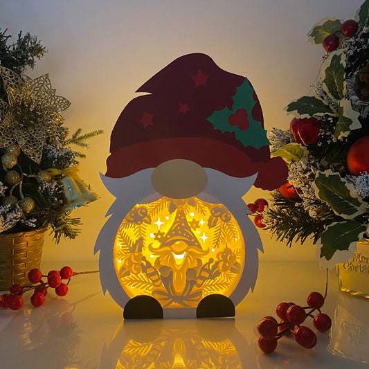 Christmas Gnome – 3D Box SVG File for Cricut & Silhouette
