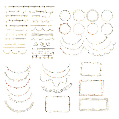 Flat Style Christmas Lights - Cricut File - VEKTOR KRAFT
