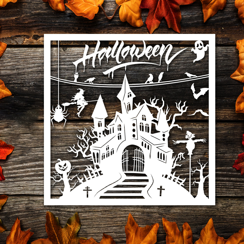 Halloween 1 – Kirigami – 3D Lightbox SVG File for Cricut & Silhouette