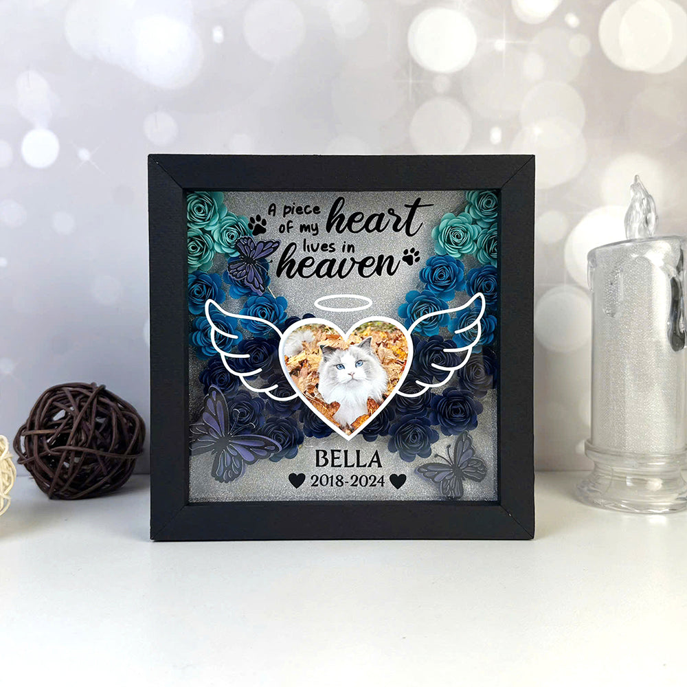 Custom Wings Pet Memorial – 3D Shadow Box SVG File for Cricut & Silhouette