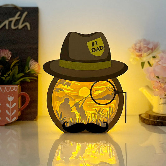Fishing – 3D Father's Day Hat Box File - Cricut File - VEKTOR KRAFT
