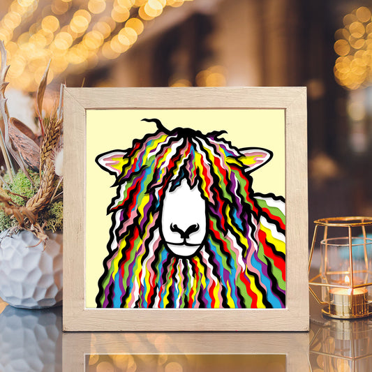 Colorful Sheep – 3D Shadow Box SVG File for Cricut & Silhouette