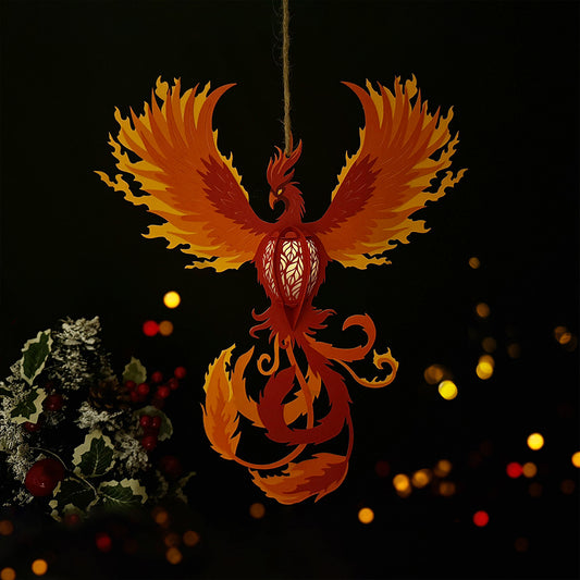 Phoenix - 3D Animal Lantern File  - Cricut File  - VEKTOR KRAFT