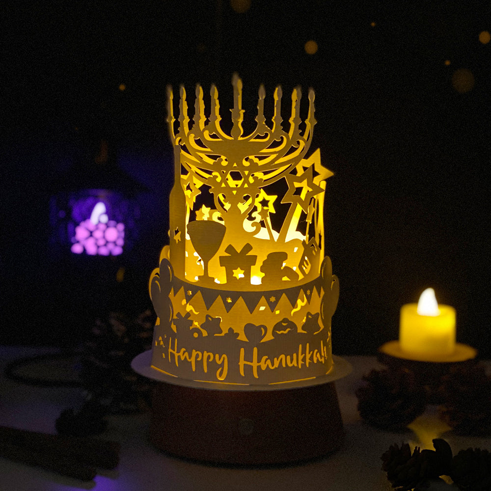 Hanukkah – 3D Lantern SVG File for Cricut & Silhouette