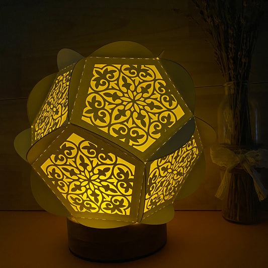 Mandala - 3D Pentagon Lantern File - Cricut File - VEKTOR KRAFT