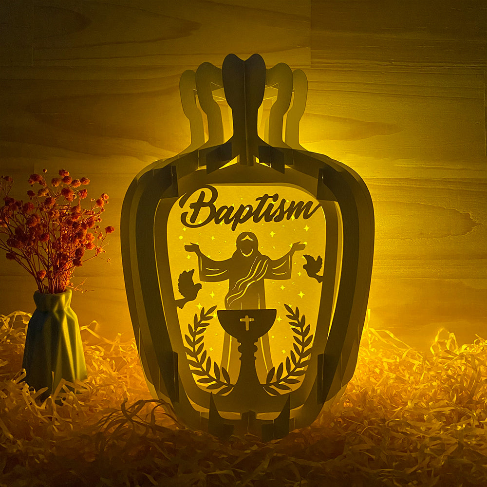 Baptism – 3D Pop-Up Card SVG File for Cricut & Silhouette