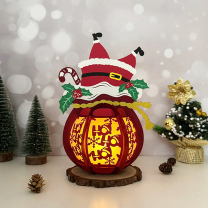 Santa Gift Bag 1 - 3D Christmas Lantern File - Cricut File  - VEKTOR KRAFT