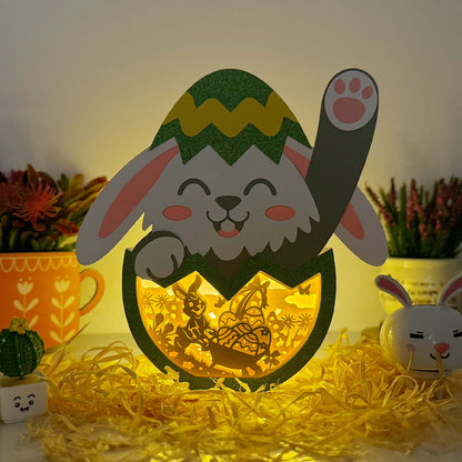 Bunny Easter – 3D Easter Egg Box File - Cricut File - VEKTOR KRAFT