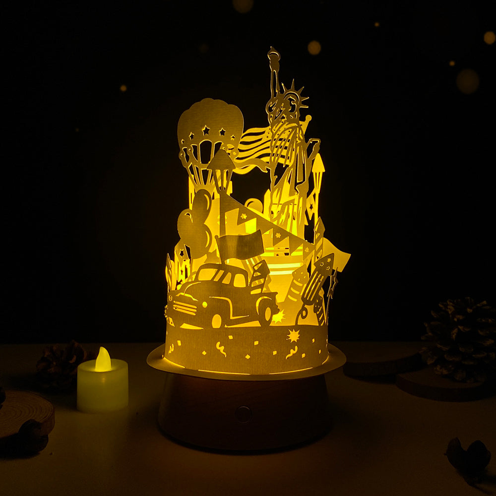 4th Of July 2 – 3D Lantern SVG File for Cricut & Silhouette