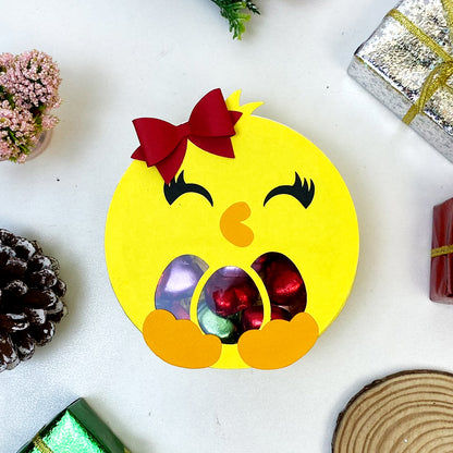 Cute Chick – 3D Box SVG File for Cricut & Silhouette