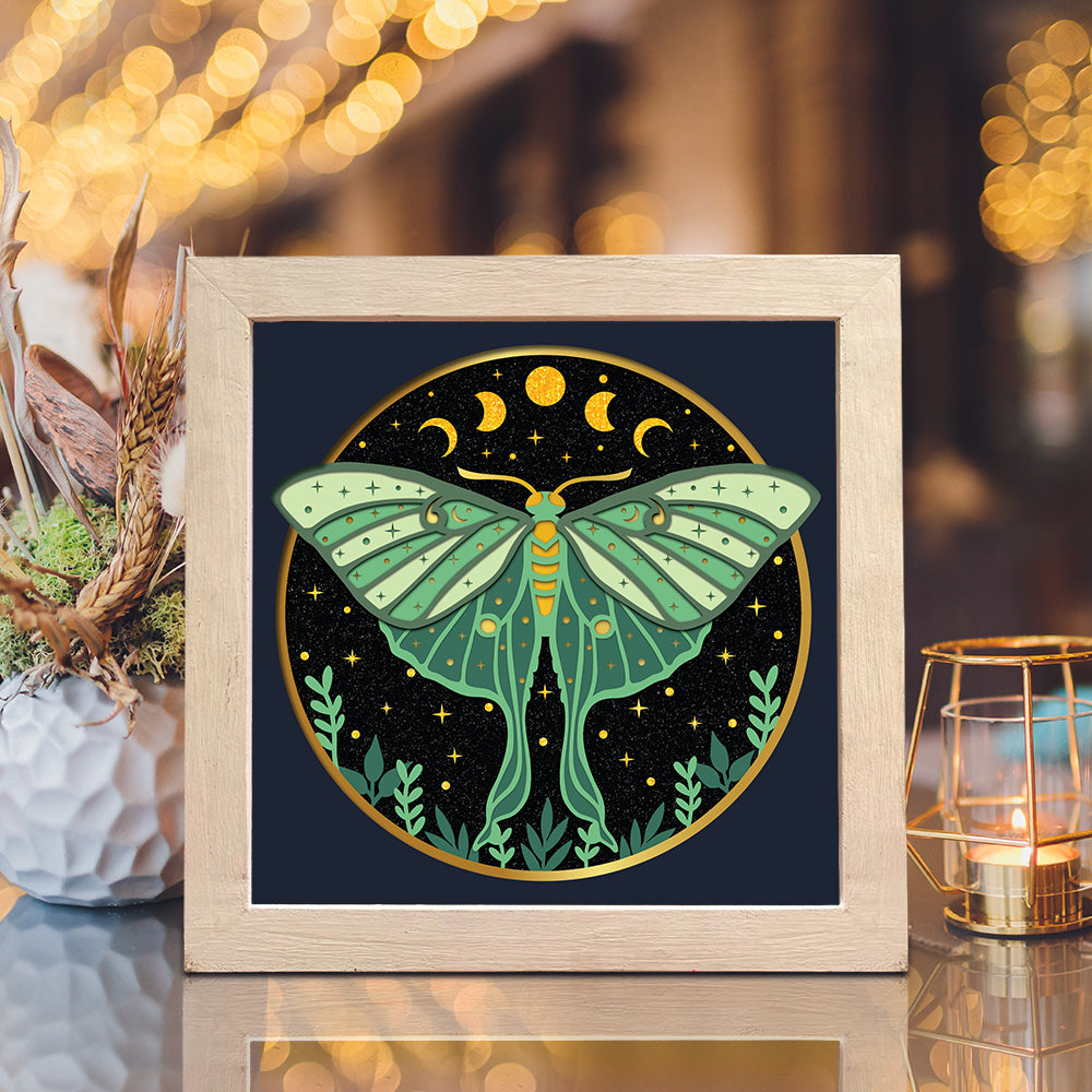 Night Butterfly – 3D Shadow Box SVG File for Cricut & Silhouette