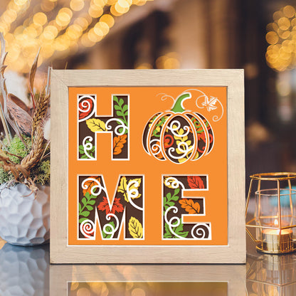 Pumpkin Home – 3D Halloween Paper Cut Shadow Box File - Cricut File - (8x8 inches) - VEKTOR KRAFT