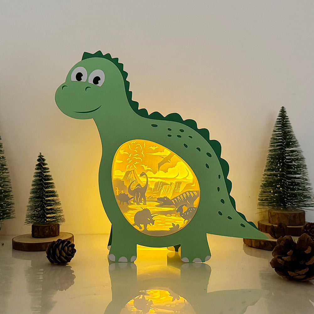 Dinosaurs 2 – 3D Box SVG File for Cricut & Silhouette