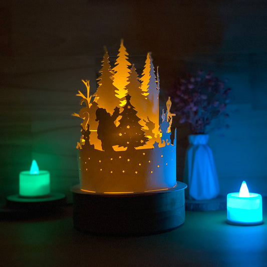 Xmas 8 - 3D Dome Lantern File - Cricut File  - VEKTOR KRAFT