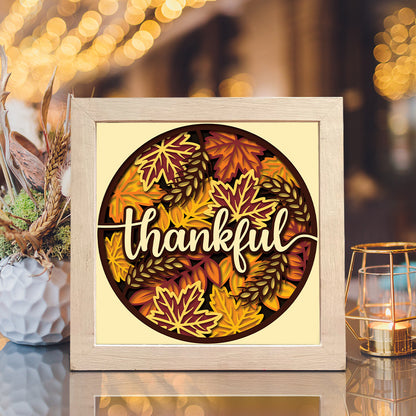 Thankful 2 – 3D Shadow Box SVG File for Cricut & Silhouette
