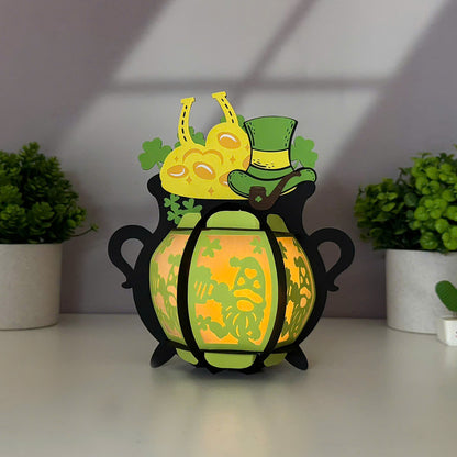 Lucky Pot - 3D St. Patrick's Day Paper Cut Lantern File  - Cricut File  - VEKTOR KRAFT