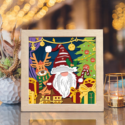 Christmas Gnome 13 – 3D Shadow Box SVG File for Cricut & Silhouette
