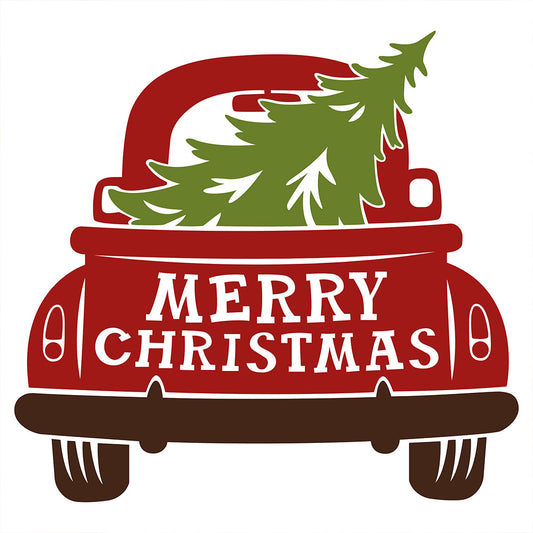 Christmas Truck - Christmas Cricut File - VEKTOR KRAFT