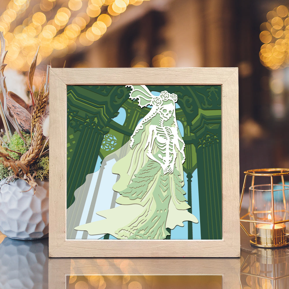 Halloween Ghost Woman – 3D Shadow Box SVG File for Cricut & Silhouette
