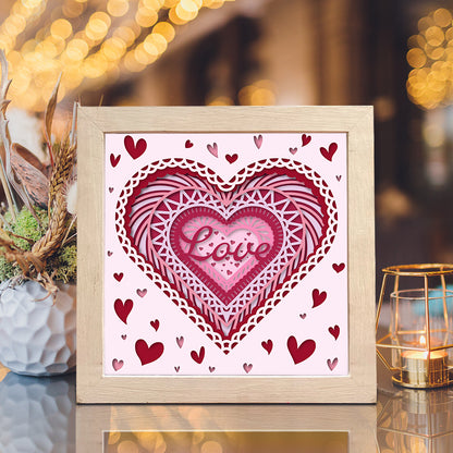 Heart Mandala – 3D Shadow Box SVG File for Cricut & Silhouette