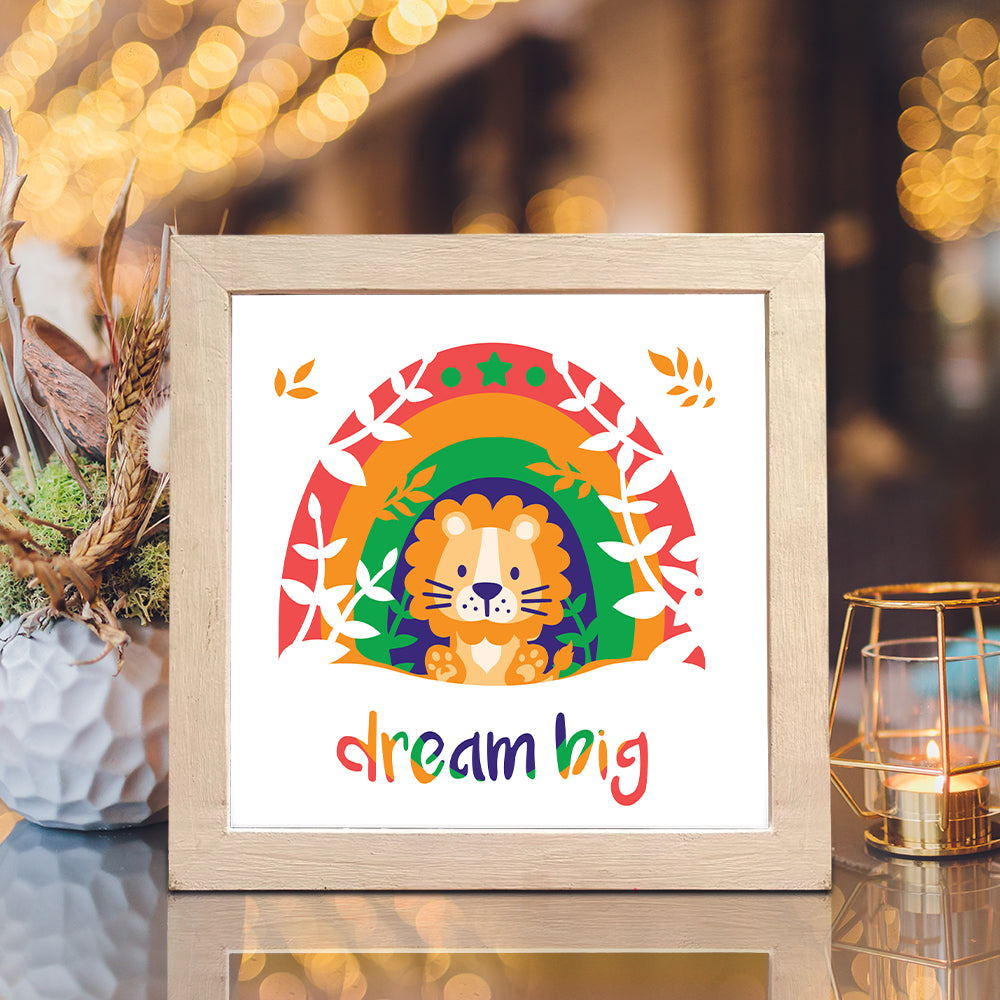 Dream Big – 3D Shadow Box SVG File for Cricut & Silhouette