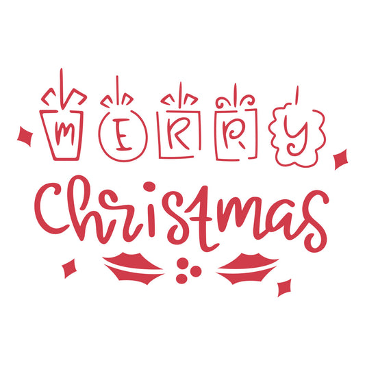 Merry Christmas Card - Christmas Cricut File - VEKTOR KRAFT