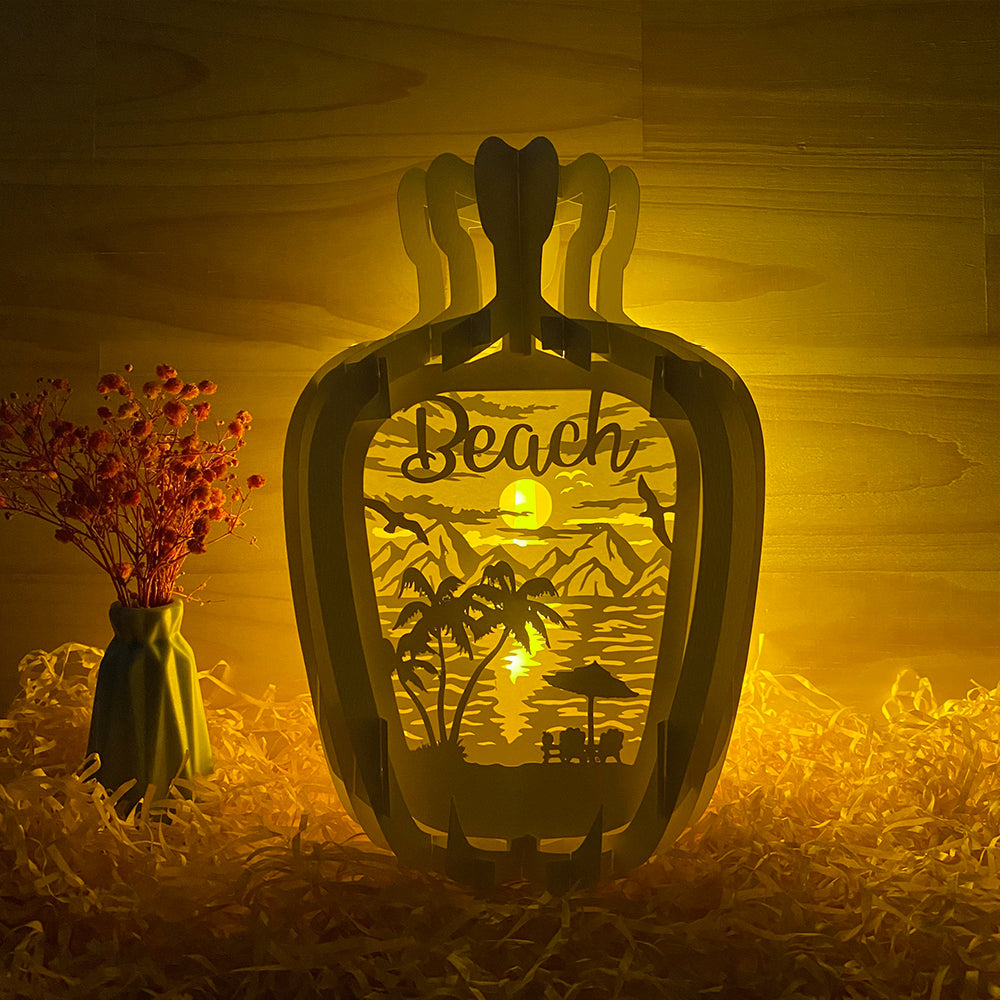 Beach – 3D Pop-Up Card SVG File for Cricut & Silhouette