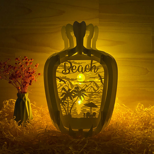 Beach – 3D Pop-Up Card SVG File for Cricut & Silhouette