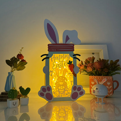 Gnome Easter – 3D Bunny Mason Jar Box File - Cricut File - VEKTOR KRAFT