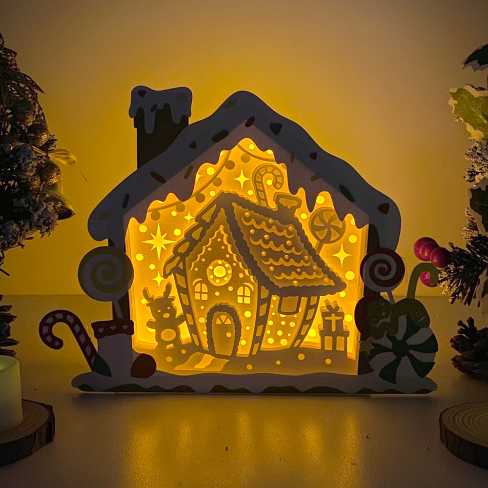 Gingerbread House – 3D Box SVG File for Cricut & Silhouette