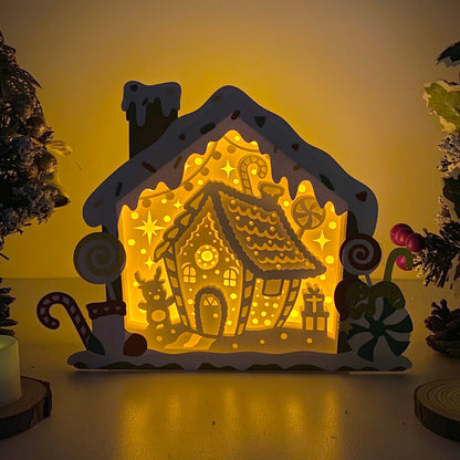 Gingerbread House – 3D Box SVG File for Cricut & Silhouette